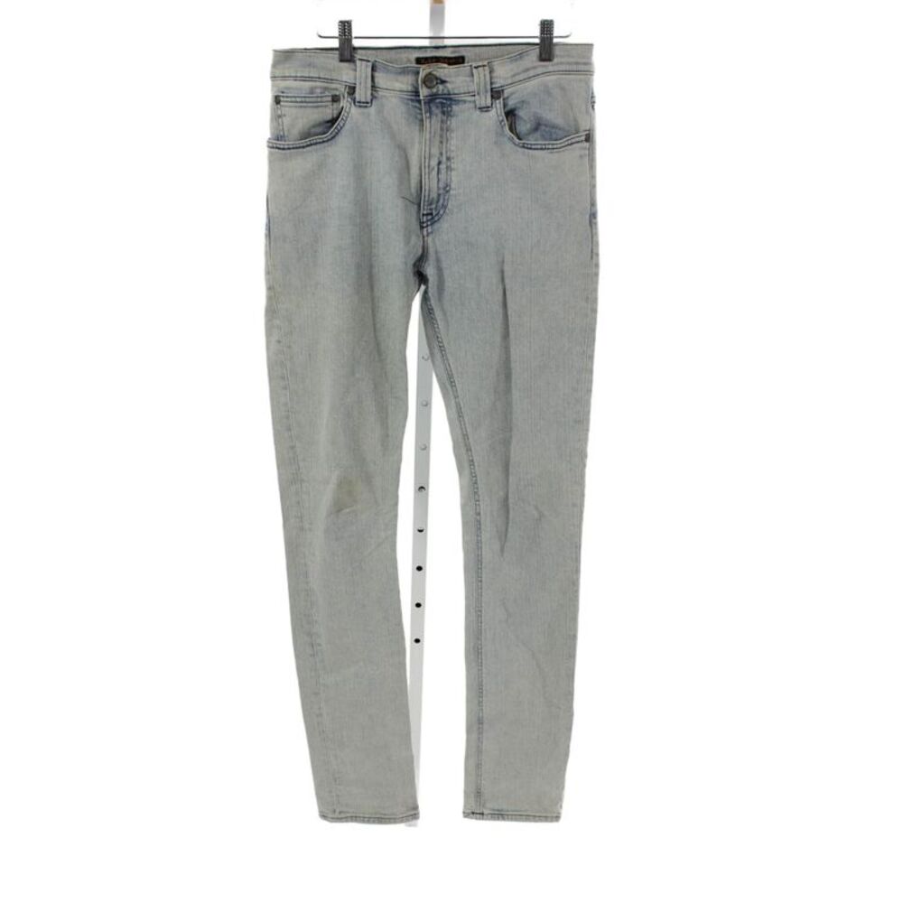 Nudie Jeans Co Mens Skinny Jeans Blue Cotton Zip Size 31